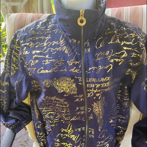 Vintage Mureli jump suite navy and gold jacket with pants - Picture 1 of 10